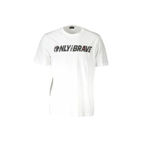 Diesel Men's Crisp White Round Neck Logo Tee - 2XL