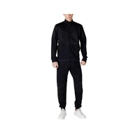 EA7 Emporio Armani Men's Black Cotton Sweatsuit - 48 IT