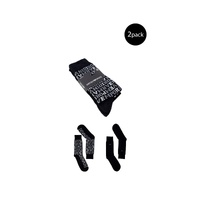 Emporio Armani Underwear Men's Black Cotton Sock - One Size