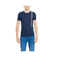 Emporio Armani Underwear Men's Blue Cotton T-Shirt - 44 IT