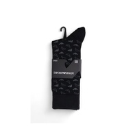 Emporio Armani Underwear Men's Black Cotton Sock - One Size