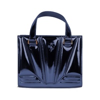 Ferrari Women&#39;s Blue Leather Handbag - One Size