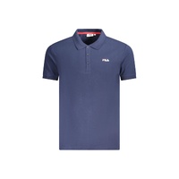 Fila Men's Blue Cotton  Polo Shirt - M
