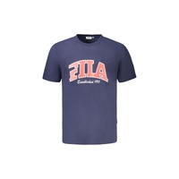 Fila Men's Blue Cotton  T-Shirt - L