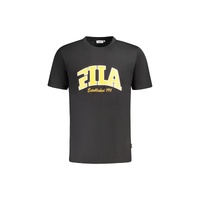 Fila Men's Black Cotton  T-Shirt - XL
