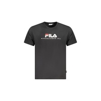 Fila Men's Black Cotton Unisex T-Shirt - XL