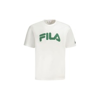 Fila Men&#39;s White Cotton  T-Shirt - S