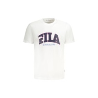 Fila Men's White Cotton  T-Shirt - M