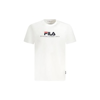 Fila Men's White Cotton Unisex T-Shirt - XL
