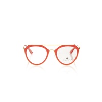 Frankie Morello Women&#39;s Aviator Coral Profile Chic Eyeglasses - One Size