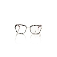 Frankie Morello Women's Chic Zebra Pattern Square Eyeglasses - One Size