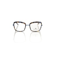 Frankie Morello Women's Chic Blue Havana Square Eyeglasses - One Size