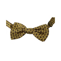 Dolce &amp; Gabbana Men's Yellow Pattern Silk Adjustable Neck Tie - One Size