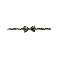 Dolce &amp; Gabbana Men's Black Silk Cocktail Adjustable Neck  Bow Tie - One Size