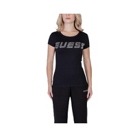 Guess Active Women's Black Cotton Tops &amp; T-Shirt - 40 IT