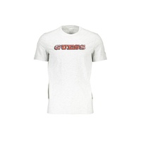 Guess Jeans Men's Sleek Gray Cotton Slim Fit Tee - 2XL
