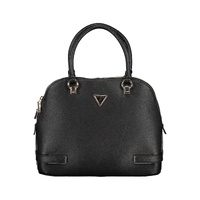 Guess Jeans Women's Chic Black Guess Handbag with Contrasting Details - One Size