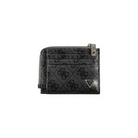 Guess Jeans Men's Black Leather Wallet - One Size