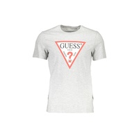 Guess Jeans Men's Chic Gray Slim Fit Logo Tee - 2XL