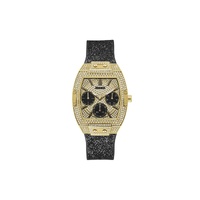 Guess Women's Black Leather Watch - One Size