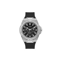 Guess Men's Black Silicone Watch - One Size