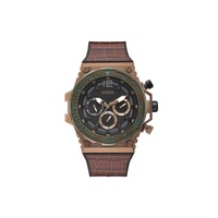 Guess Men's Brown Silicone Watch - One Size