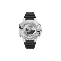 Guess Men's Black Silicone Watch - One Size