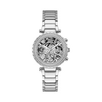 Guess Women's Gray Stainless Steel Stainless Steel Watch - One Size
