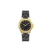 Guess Women's Black Leather Watch - One Size