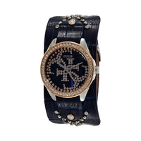 Guess Women's Blue Leather Watch - One Size