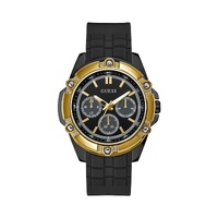 Guess Men's Black Rubber Watch - One Size