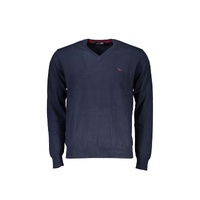 Harmont &amp; Blaine Men's Blue Cotton Sweater - L