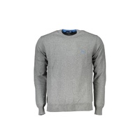 Harmont &amp; Blaine Men&#39;s Gray Cotton Sweater - L