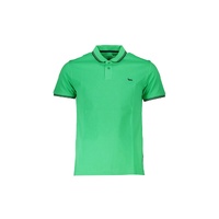 Harmont &amp; Blaine Men's Green Cotton Polo Shirt - S