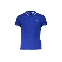 Harmont &amp; Blaine Men's Blue Cotton Polo Shirt - L