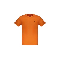 Harmont &amp; Blaine Men's Orange Cotton T-Shirt - XL