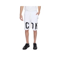 Icon Men's White Cotton Short - 44 IT