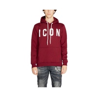 Icon Men's Bordeaux Cotton Sweater - 42 IT