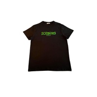 Iceberg Men&#39;s Black Cotton T-Shirt - M