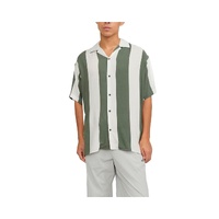 Jack Jones Men's Green Viscose Shirt - 48 IT