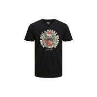 Jack Jones Men's Black Cotton T-Shirt - 46 IT