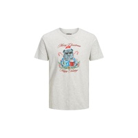 Jack Jones Men's Gray Cotton T-Shirt - 46 IT