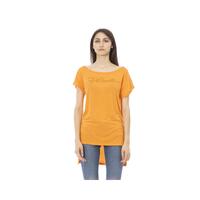 Just Cavalli Women's Orange Cotton Tops &amp; T-Shirt - S