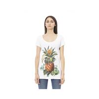 Just Cavalli Women's White Cotton Tops &amp; T-Shirt - M