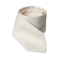 Dolce &amp; Gabbana Men's Off White Patterned Silk Classic Adjustable Tie - One Size