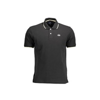 La Martina Men's Black Cotton Polo Shirt - XL
