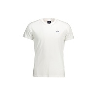 La Martina Men's White Cotton T-Shirt - L