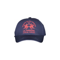 La Martina Men's Elegant Embroidered Cotton Visor Hat - One Size