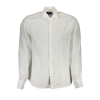 La Martina Men's White Linen Shirt - M