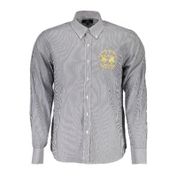 La Martina Men's Blue Cotton Shirt - XL
